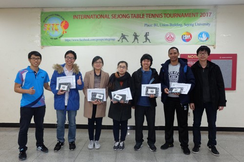 Sinh viên Việt Nam tại Hàn Quốc tổ chức giải bóng bàn quốc tế Sejong 2017 - ảnh 5